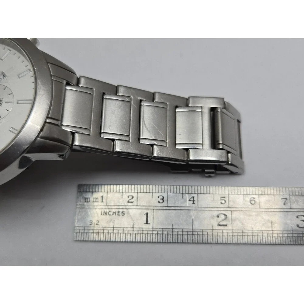 Armani Exchange Mens Chronograph 48mm Stainless Steel Date Watch New Battery